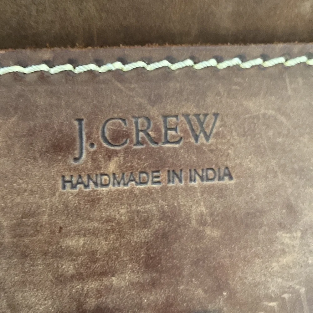 J. Crew Leather Messenger Bag